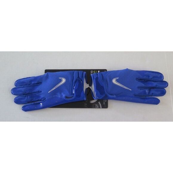 Nike CZ4127-495 Men's Sz 2XL Royal Blue/White Vapor Jet Football Gloves - Picture 4 of 8